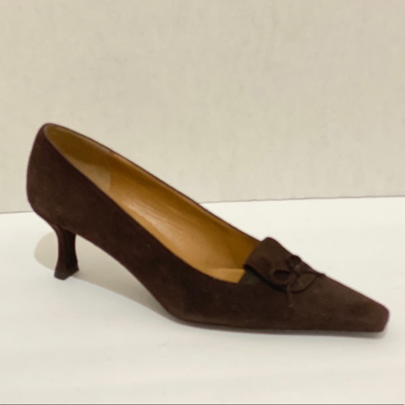 Stuart Weitzman Brown Suede Pumps - Picture 2 of 8